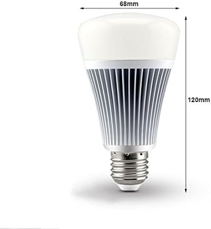 lighteu, 2X 8W B22 Milight 2.4G RF Remote Control RGB+CCT LED Bulbs Lights with a 4 Zone Remote Control, 2x Bulb+remote - Image 4