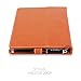 Snugg iPad Mini & Mini 2 Case - Smart Cover with Flip Stand & Lifetime Guarantee (Orange Leather) for Apple iPad Mini & Mini 2 with Retina