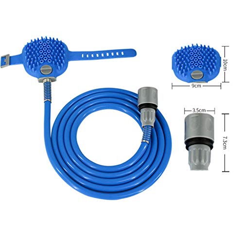 SuperUS Pet Bathing Brush Pet Dog Cat Shower Bathing Brush Tool Water Sprayer Head Sprinkler Hair Washer