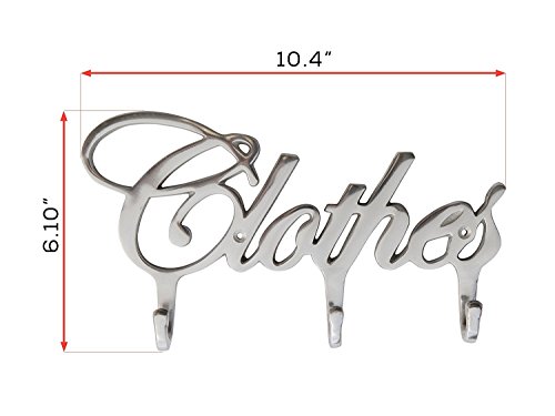 image for Comfify Contemporary Style Clothes Hook Rack Multi-Purpose Aluminum Mo