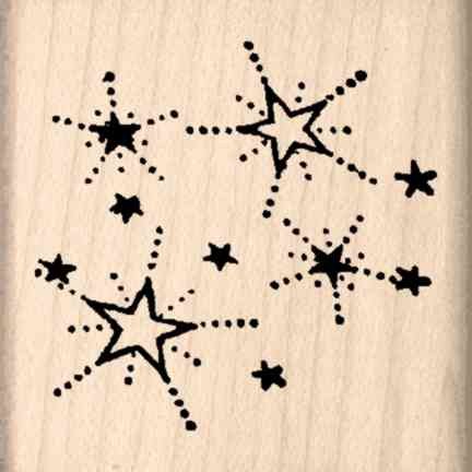 Stamps by Impression Stars Rubber Stamp