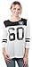 Ultra Game NFL Women's Super Soft Raglan Vintage Baseball T-Shirt, Las Vegas Raiders, White, Large