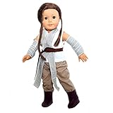 Rey Inspired Costume Doll Set for American Girl Dolls