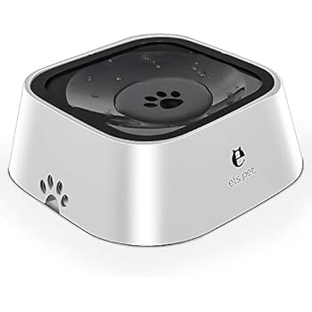 OKAWADACH Dog Water Bowl, Pet Water Bowl No-Spill Slow Water Feeder for Vehicle Carried