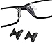 AM Landen 6 Pairs 2.5mm Black Non-Slip Silicone Stick on Nose Pads for Eyeglass Nose pad