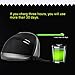 Ergonomic Mouse, Bodecin 5-Key 3-Gear Adjustable DPI 2.4GHz Wireless Vertical Healthy Rechargeable Optical Mice Come with USB Receiver(Black)