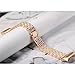 bayite Metal Bands Compatible Fitbit Charge 2, Replacement Accessories Bracelet Rhinestone Bling, Rose Gold