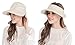 Women's Big Wide Brim Sun Hat UV Protection Visor Sun Hat Lightweight Golf Folding Hat, Beige
