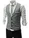 PXS Mens Classic Suit Vests Waistcoat Formal Slim Style Dress Vest For Men Suit Tuxedo
