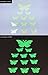 Marsway® 12 Pcs Butterflys Night Glow Sticker Luminous Removable Adhesive Kids Room Wall Decal