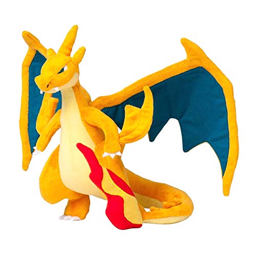 Mega Charizard X 9-Inch Plush – Soft Pokémon Stuffed Animal – Official Animator Doll