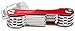 KEYSMART Key Holder for Keychain Key Ring - Compact Key Organizer Key Chain Key Case, Minimalist Pocket-Sized EDC Keychain, Loop Piece for Car Fobs, Expandable (up to 22 Keys, Red)