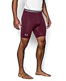 Under Armour Men's HeatGear Armour Compression Shorts - Mid, Maroon (609), Small