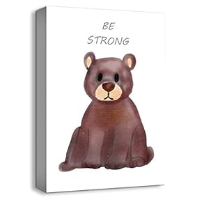 Cute Bear Home Artwork for Kids Bedroom Living Room