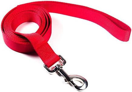 NikNackz 6 Foot Durable Dog Leash (red)