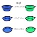 Glendan Large Size Collapsible Dog Bowl, Silicone Pet Travel Bowl for Dog Cat Food & Water, Foldable Expandable Cup Dish for Pet Cat Food Water Feeding Portable Travel Bowl Free Carabiner(L)