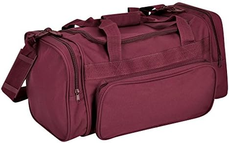 Durable Canvas Sports Duffel Bag by Getz - Maroon