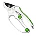 Cate's Garden Ratchet Pruning Shears 8” Easy Action Anvil-Type Pruners Designed for Effortless Trimming of Hedges and Tree Limbs - Heavy Duty SK5 High Carbon Blades for Long-Lasting Durability