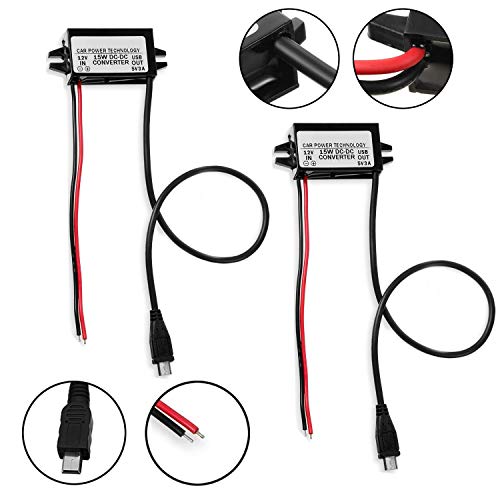 gisgfim 2 Pieces DCDC Buck Converter Module 12V to 5V Adapter