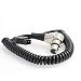 Eonvic D-Tap Male to 4 Pin XLR Female Right Angle Adapter Power Coiled Cable for ARRI RED DSLR Camcorder primary