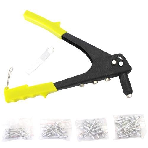 4 NOZZLE POP RIVET GUN WITH 60 ASSORTED RIVETS Amazon.co.uk DIY & Tools