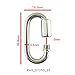 PROTEUS Stainless Grade D Shape Quick Link 3/16 inch, Chain Connector Keychain Buckle, Pack of 5