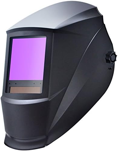 Antra AH7-860-0000 Solar Power Auto Darkening Welding Helmet AntFi X60-8 Jumbo Viewing Size 3.78"X3.5" Variable Shade 4/5-9/9-13