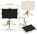 Leyaron 15 Pack Mini Chalkboards Place Cards with Easel Stand - Wood Rectangle Small Chalkboard Signs for Wedding, Birthday Parties, Table Numbers, Food Signs and Special Event Decoration