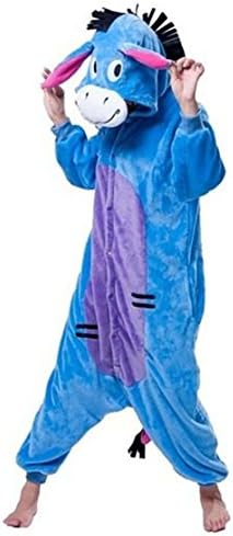 Ouying Onesie Kigurumi Pajamas Unisex Adult Cosplay Clothing (X-Large, Donkey)