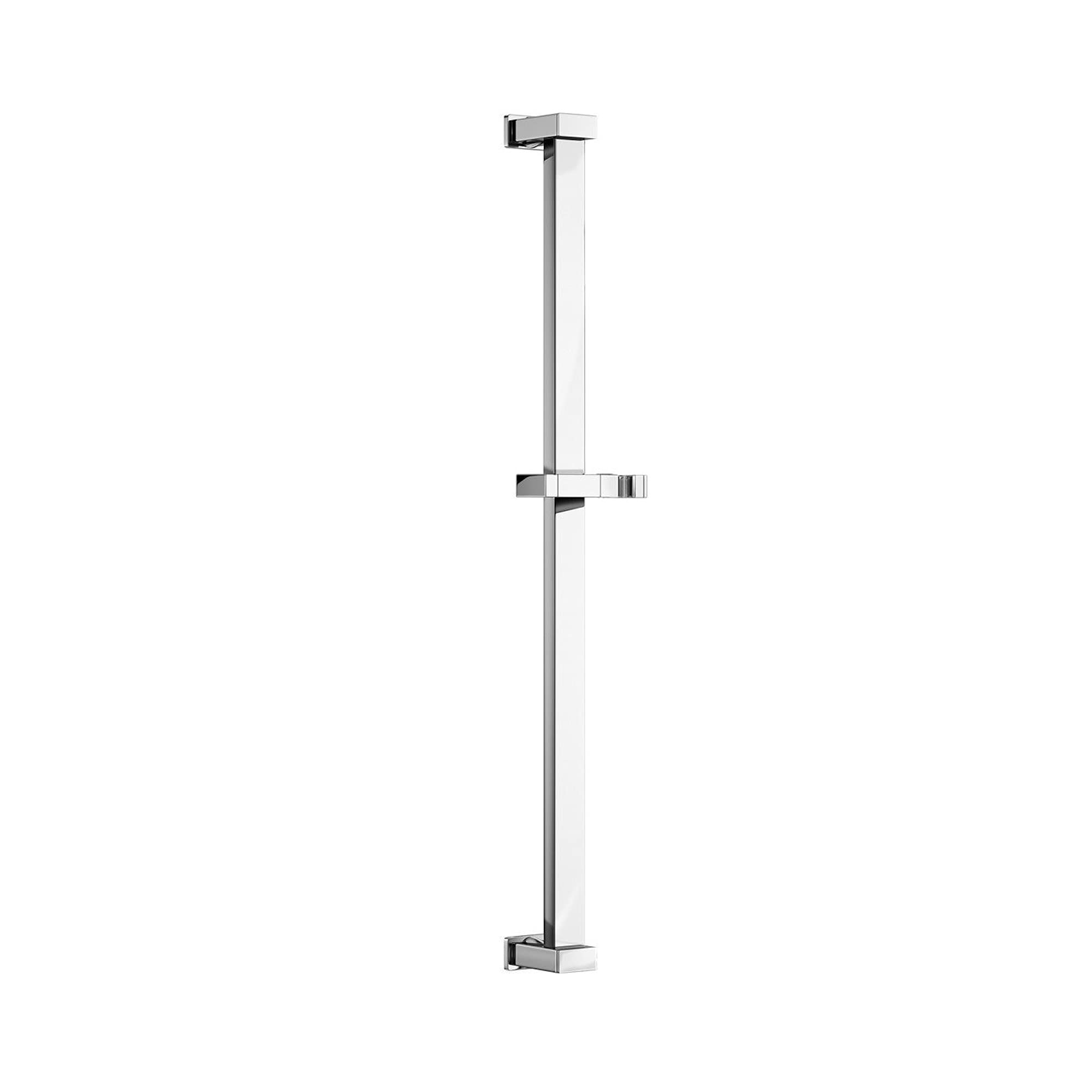 ENKI, S19, Chrome, Square Shower Riser Rail Kit with Hand Shower Holder, Stainless Steel, Contemporary, Easy to Install, 1-Year Guarantee