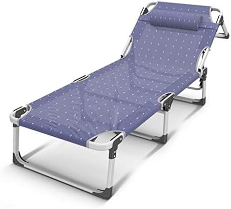 XEWNEG Zero Gravity Chair, Folding Recliner, 4 Speed Adjustable Bed Adult Office Siesta Bed Simple Camp Bed Portable Outdoor Beach Chair 194x68x32cm (Color : A)