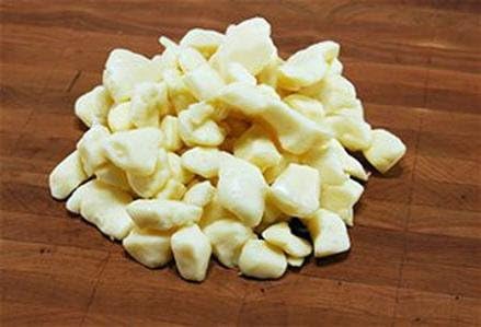 Fresh White Cheddar Curds for Poutine - 20 Pounds