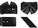 Motase Women Elastic Belt Wide Belt With Bow Knot Black M