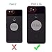 Pixel 2 XL Case,Two-Tone Vintage Insert Card Genuine Leather Back Cover for Google Pixel 2 XL (Black)