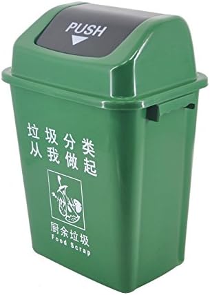 YUGDSIMB Large Class Trash Can Have Outdoor Lid , Green , 60L With Lid