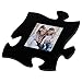 P. Graham Dunn Solid Black 12x12 inch Photo Frame Puzzle Piece Wall Plaque