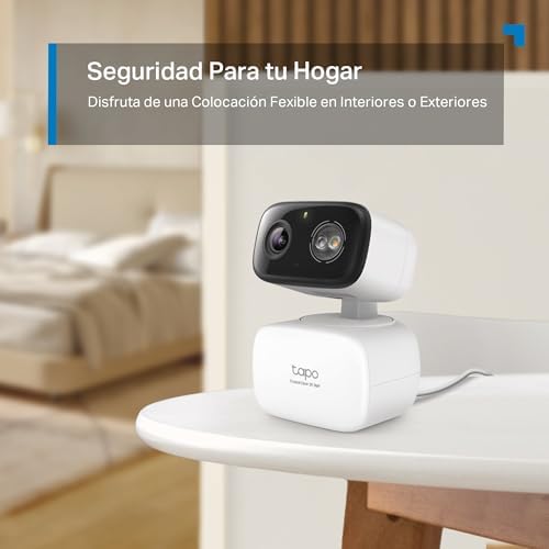 C216 - Cámara 2K 3MP 360°, IA, Interior/Exterior, MicroSD 512 GB