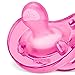 Chicco PhysioForma 100% Soft Silicone One Piece Pacifier for Babies Aged 6-16 Months | BPA & Latex Free | Reusable Sterilizing Case | Pink, 2pk