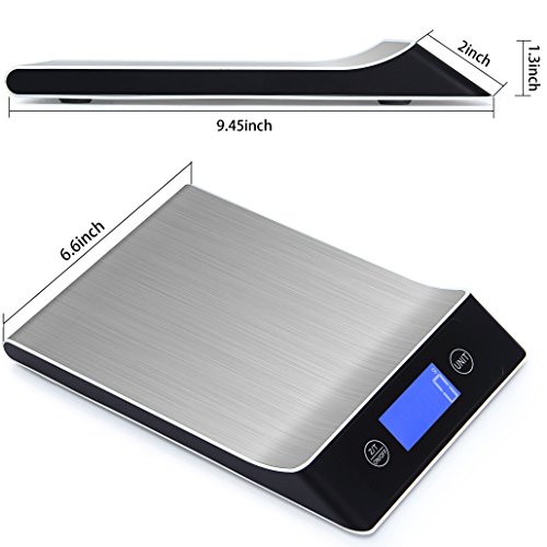 WAOAW Digital Kitchen Scale 22lb 10kg Food Scale Precise Cooking Scale and Baking Scales Digital Weight