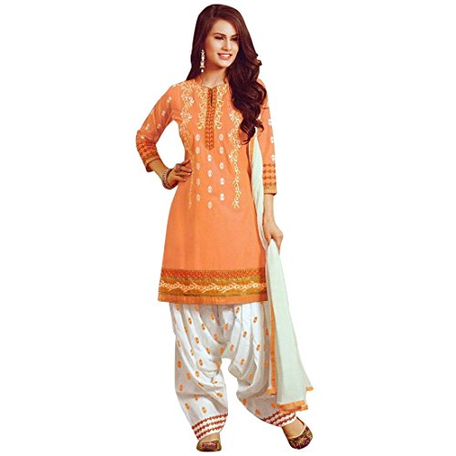 Ready Made Patiala Salwar Embroidered Cotton Salwar Kameez Suit India
