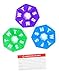 Pillthing Weekly 7 Sided Pill Organzier 3 pack 1 each of Blue Green Purple. Small Pill Box for Travel with Medical Alert Card