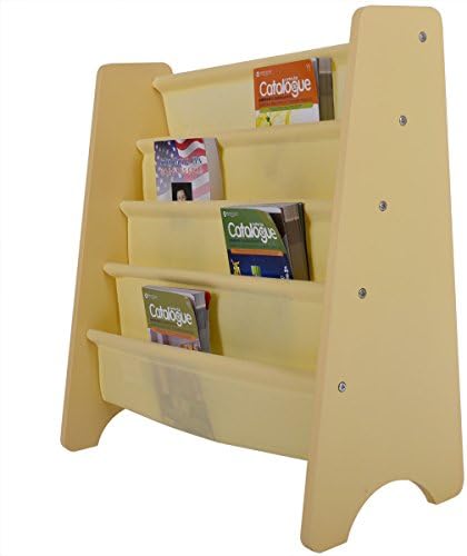 Kids Bookcase Book Storage Shelf Furniture Organizer Rack Classroom Bookshelf Yellow or Multicolor (Yellow)