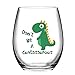 Funny Wine Glasses - Don't be A Cuntasaurous Wine Glass - 15 oz Novelty Wine Glass Wine glasses with Sayings Novelty Gift Funny Dinosaur Gifts for Christmas Thanksgiving Festival Friends Gift Present