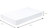 Dudu N Girlie Cot Sheets 140 x 70 Fitted Pack of 2 Pink & Cream view 2