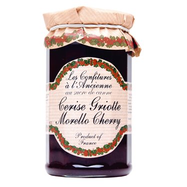 Morello Cherry Jam Andresy All natural French jam pure sugar cane 9 oz jar Confitures a l'Ancienne, Three