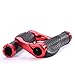 Pro Bike Grips | 5 Inch Comfiest Bicycle Handlebar Rubber Grip | Anti Slip, Comfort Grip, Ergonomic Design, Shock-Absorbent | Rubber and Aluminium Alloy Material | Red | 498.3