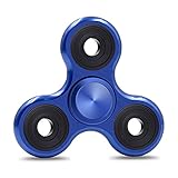 Fidget Spinner Toy Ultra Durable Stainless Steel Bearing High Speed 3-5 Min Spins Precision Metal Material Hand spinner EDC ADHD Focus Anxiety Stress Relief Boredom Killing Time Toys 02 Blue