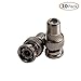 Conwork 10-Pack F Female to BNC Male Coax RF Connector RG6 RG59 Adapter