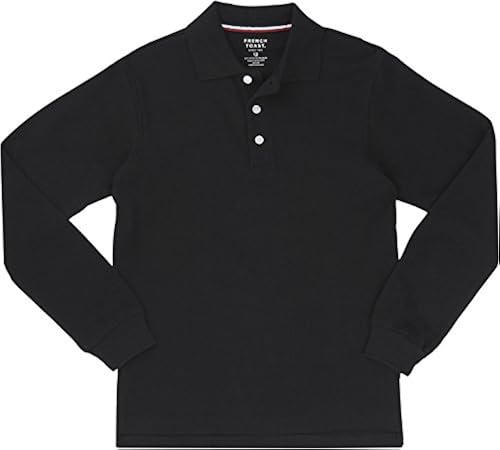 French Toast School Uniform Boys Long Sleeve Pique Polo Shirt