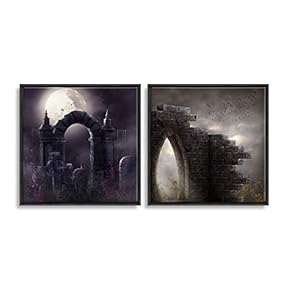 Framed Dreamscape Home Artwork for Living Room Bedroom x2 Panels
